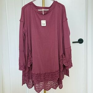 Free People Smokey Wings Tunic Top - NWT